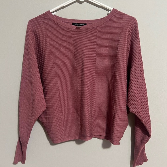 Cable and Gauge long sleeve pink sweater. Womens small - Picture 1 of 8